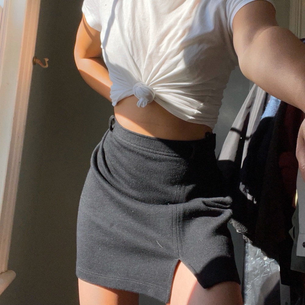 Wool-blend Mini Skirt